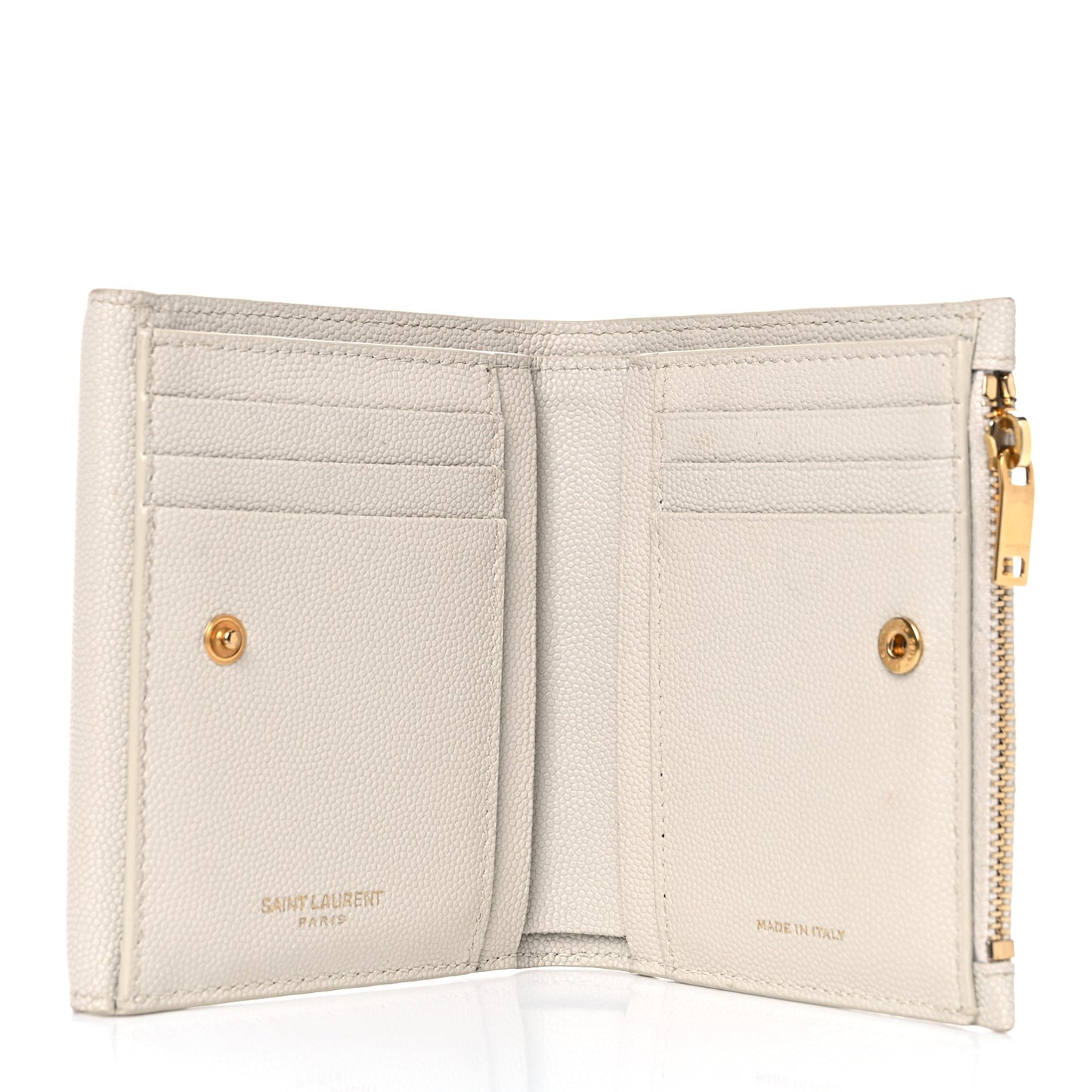 Grain De Poudre Monogram Uptown Compact Wallet Blanc Vintage