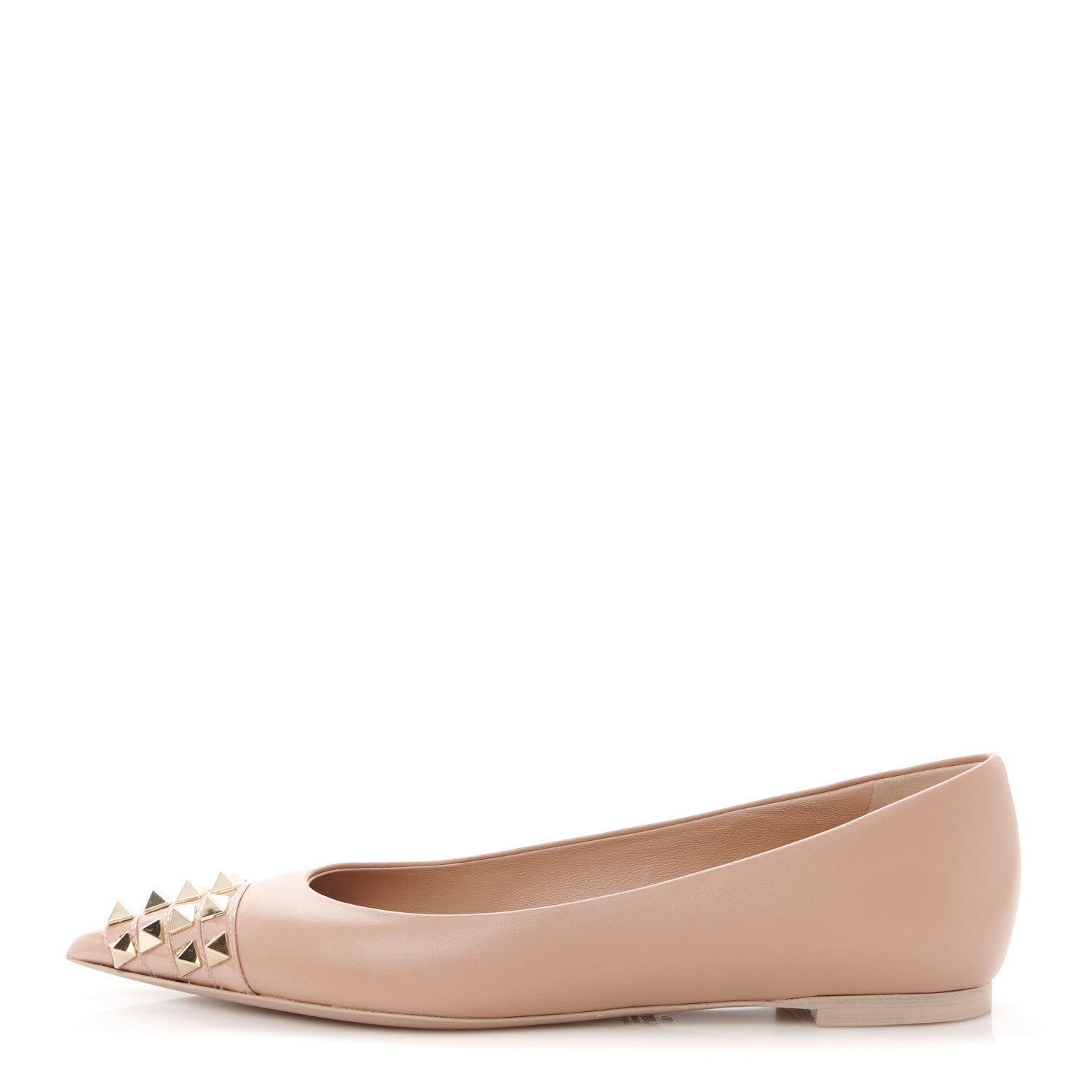 Valentino Garavani Nappa Rockstud Alcove Ballerina Flats 36 Rose 1 of 9