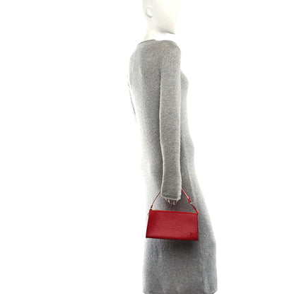 Louis Vuitton Epi Pochette Accessories 24 Castillan Red 2 of 11