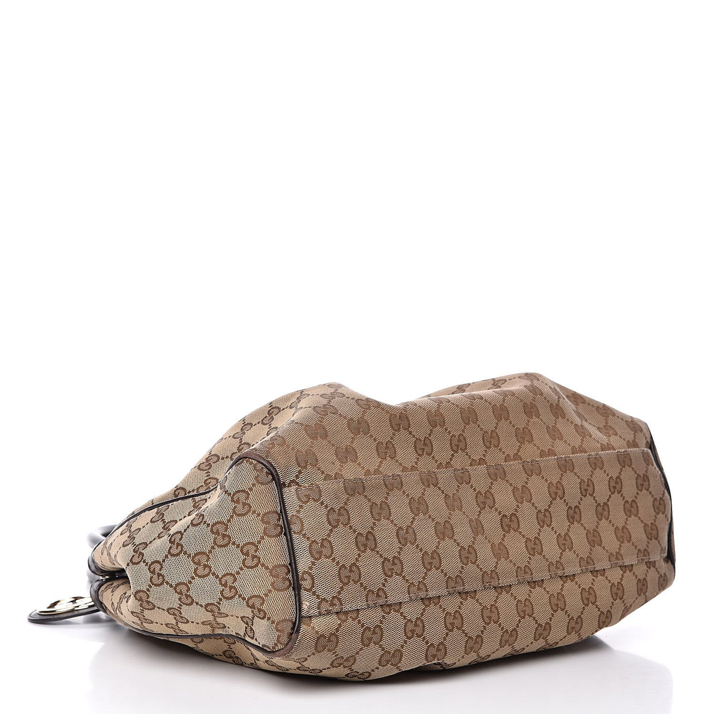 Monogram Medium Sukey Tote Beige Ebony Black