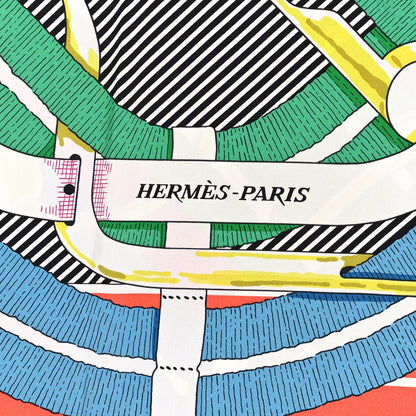 Hermes Silk Mors A Jouets Chemise Scarf 90 2 of 3