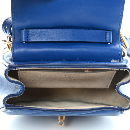Chloe Calfskin Quilted Nano Drew Bijou Shoulder Bag Majesty Blue 4 of 4