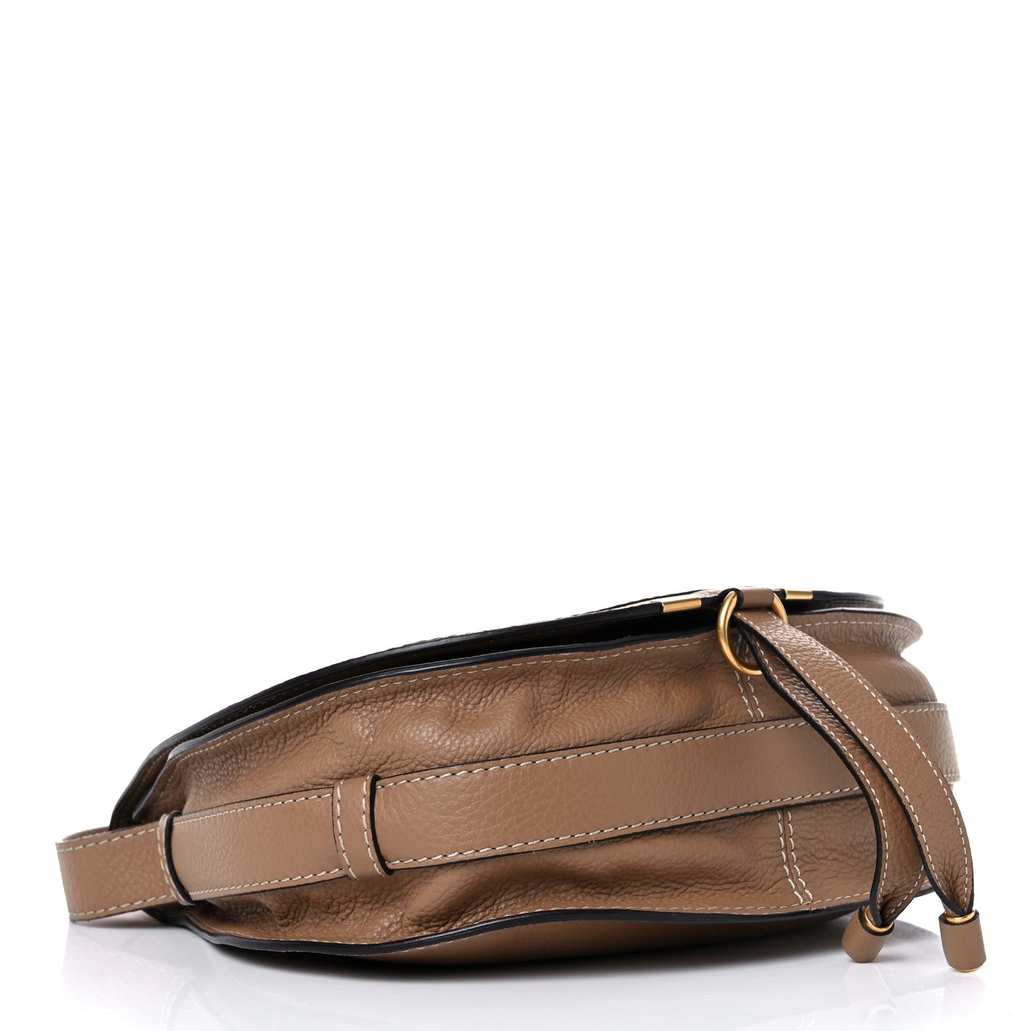 Chloe Calfskin Medium Marcie Round Crossbody Bag Nut 4 of 11