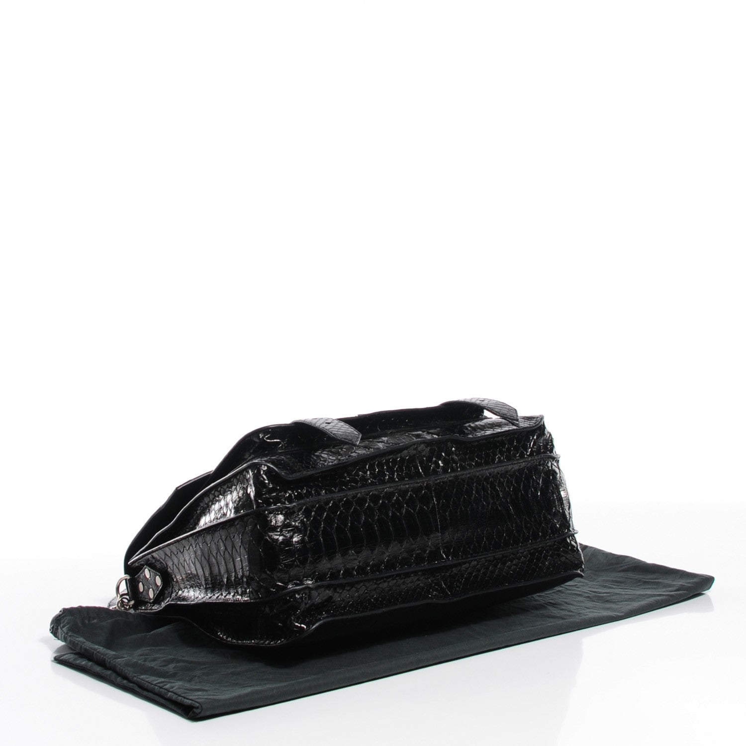 Proenza Schouler Python Large PS1 Satchel Black 6 of 11