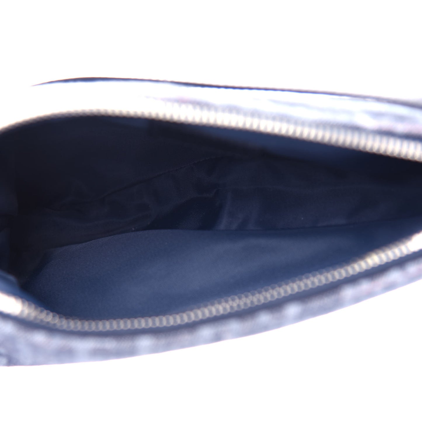 Denim Monogram Mini Saddle Pochette Navy