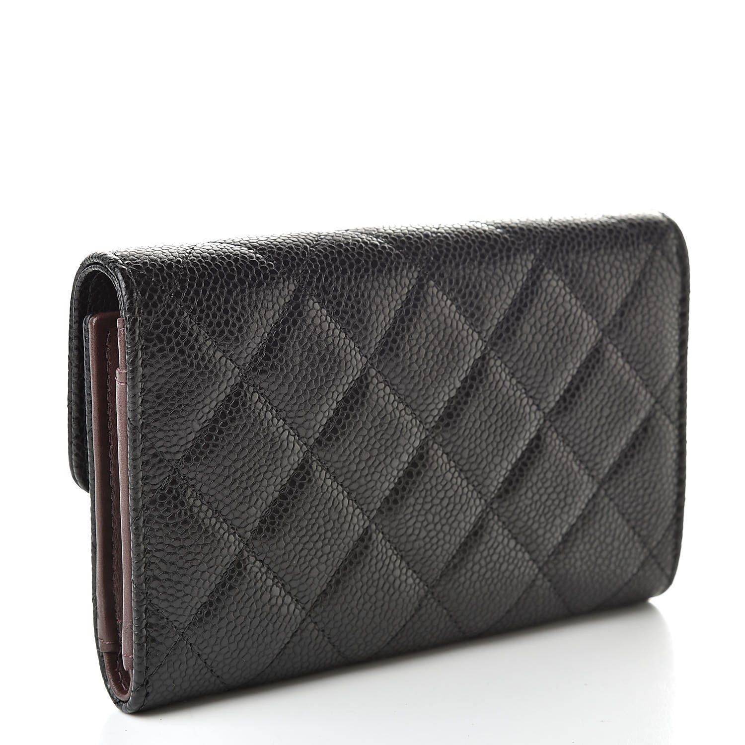 Chanel Caviar Quilted Medium Flap Wallet Black 3 of 9
