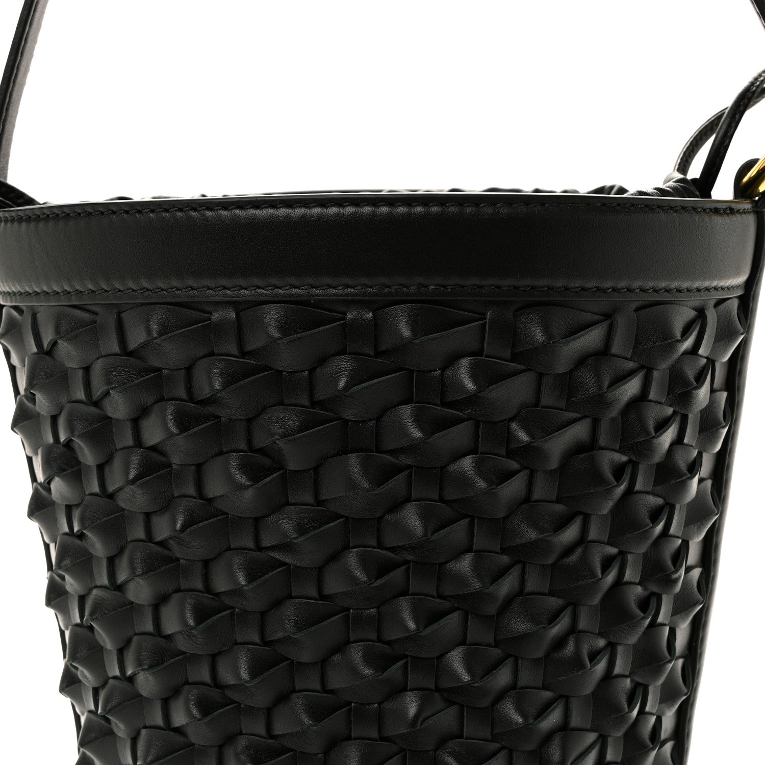 Bottega Veneta Nappa Intrecciato Small JJ Bucket Bag Black 9 of 11