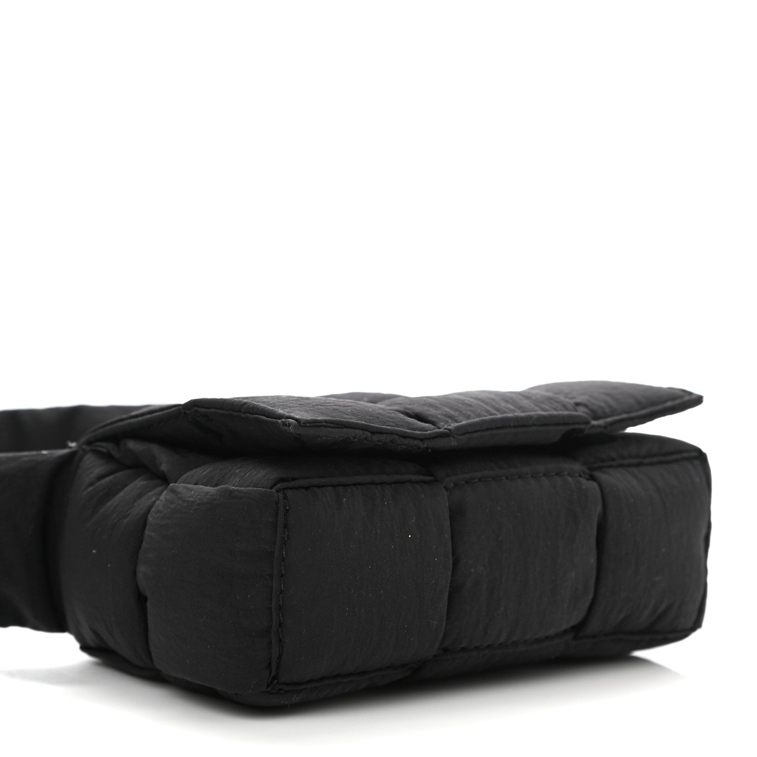 Bottega Veneta Nylon Intrecciato Mini Padded Tech Candy Cassette Bag Black 4 of 10