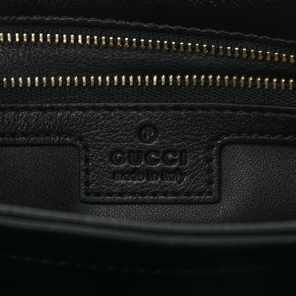 Gucci Roxy Calfskin Web Medium Blondie Shoulder Flap Bag Black 6 of 8