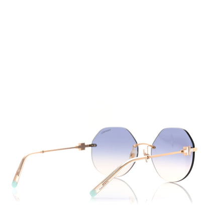 Tiffany Metal Round Sunglasses TF 3077 Rose Gold 4 of 8