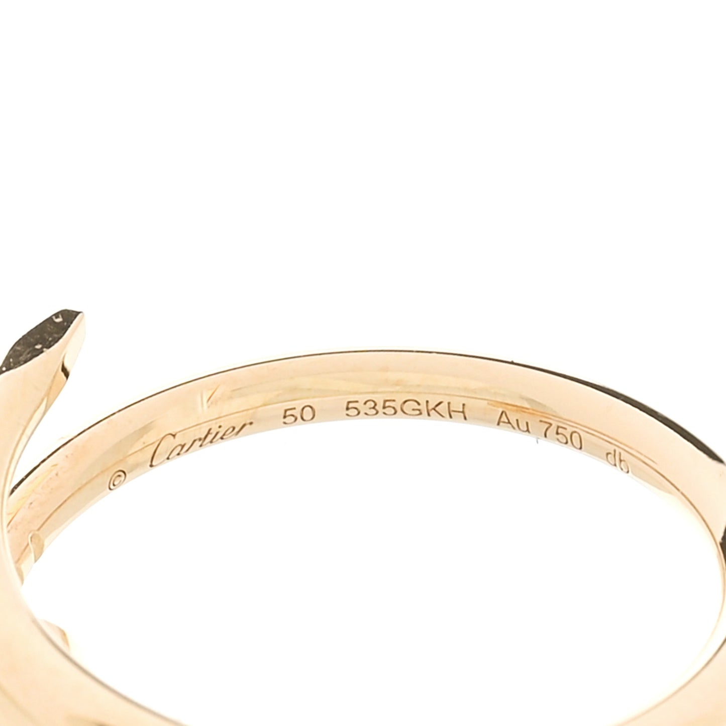 18K Yellow Gold Small Juste Un Clou Ring 50 5.25