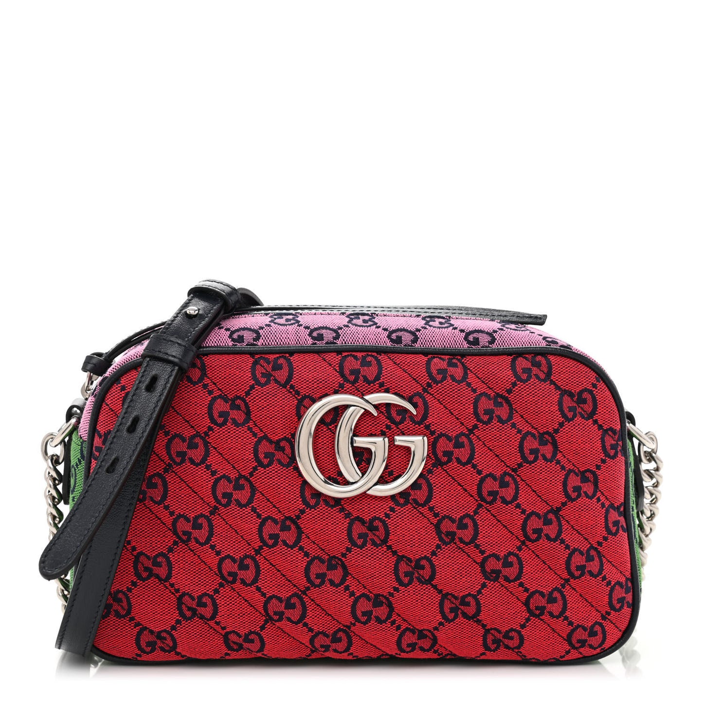 Monogram Multicolor Matelasse Diagonal Small GG Marmont Chain Shoulder Bag Red Blue Yellow Green Pink