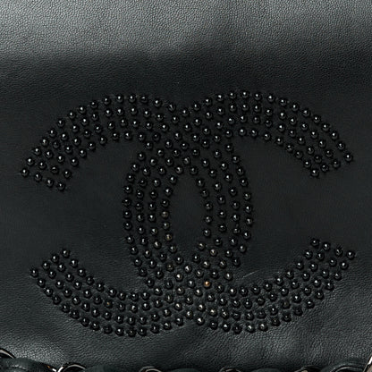 Chanel Lambskin Studded CC East West Flap Black 8 of 10
