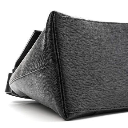 Balenciaga Grained Calfskin Monochrome M Downtown Shoulder Bag Black 9 of 10
