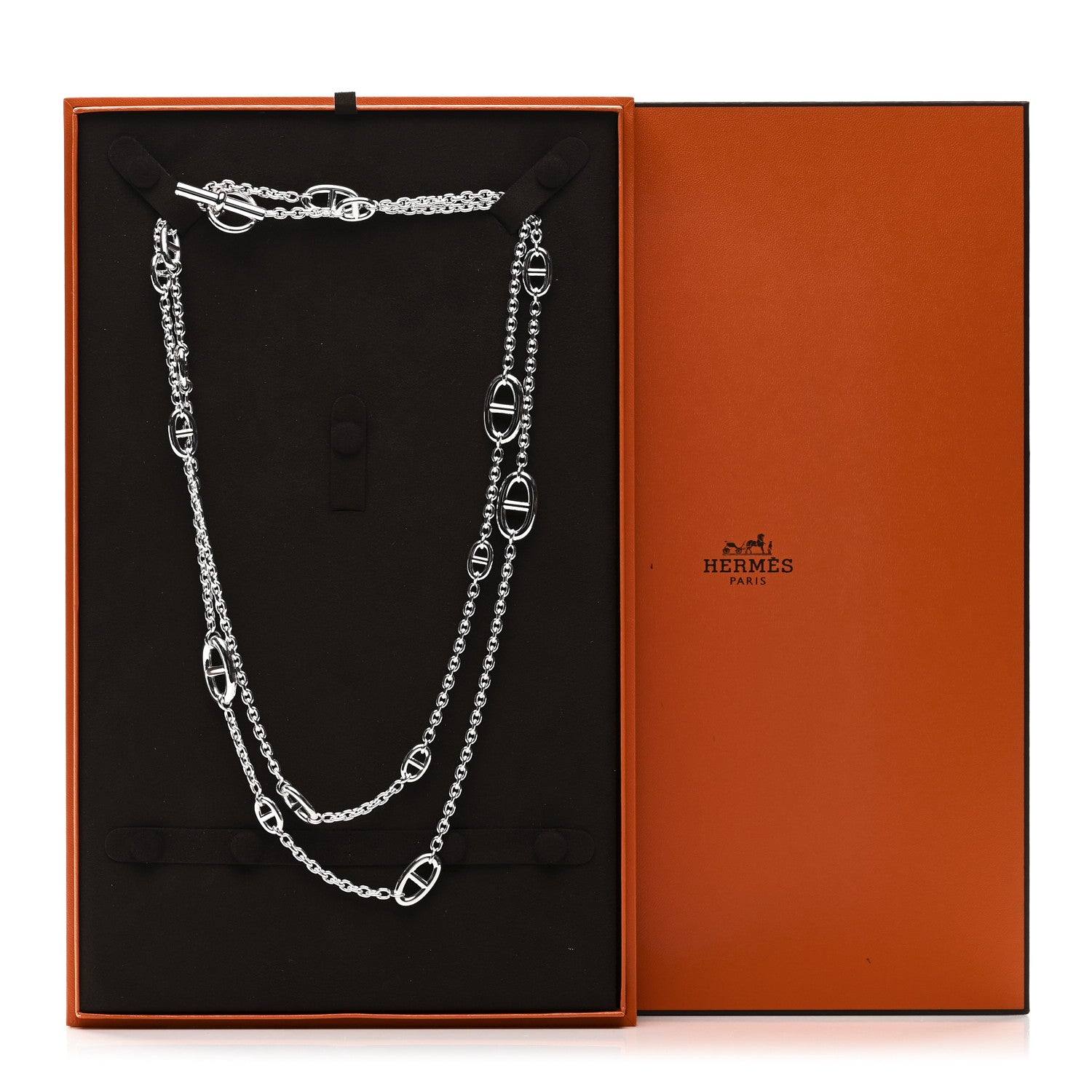 Hermes Sterling Silver Farandole Necklace 120 6 of 6