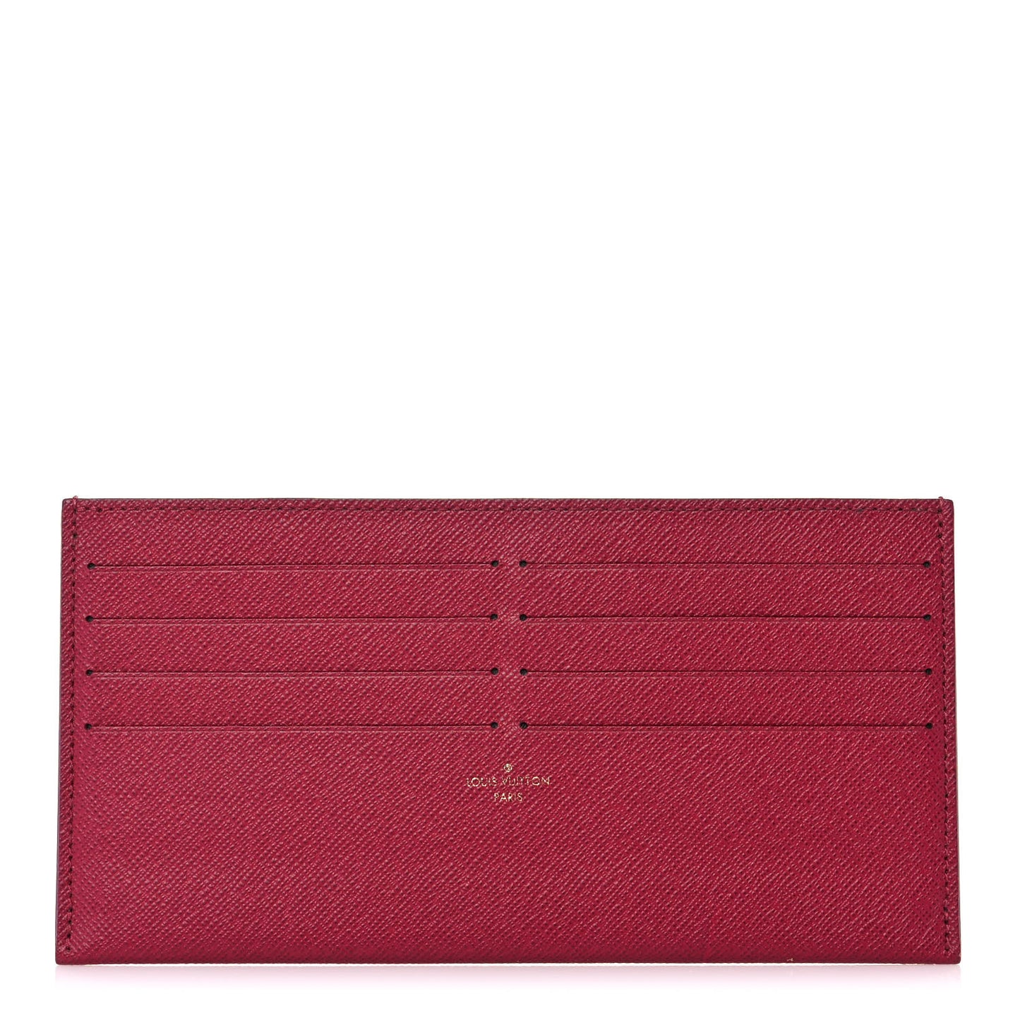 Calfskin Felicie Card Holder Insert Fuchsia