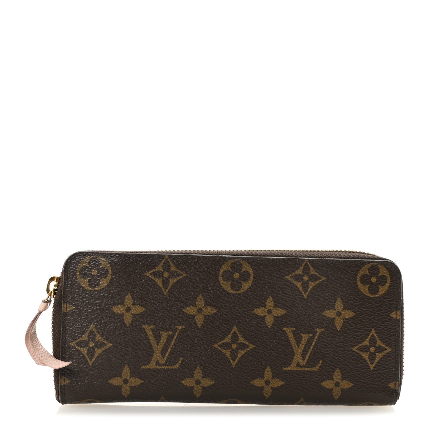 Monogram Clemence Wallet Rose Ballerine