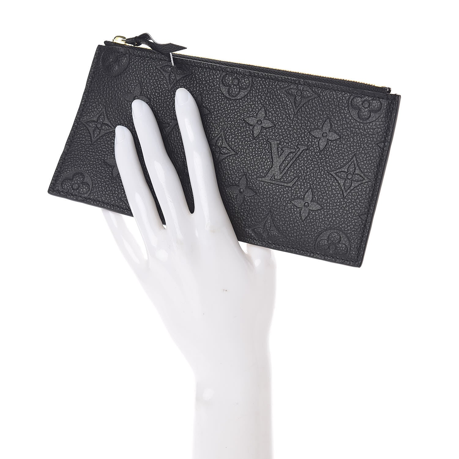 Louis Vuitton Empreinte Felicie Chain Wallet Zippered Insert Black 2 of 6