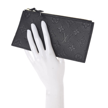 Louis Vuitton Empreinte Felicie Chain Wallet Zippered Insert Black 2 of 6