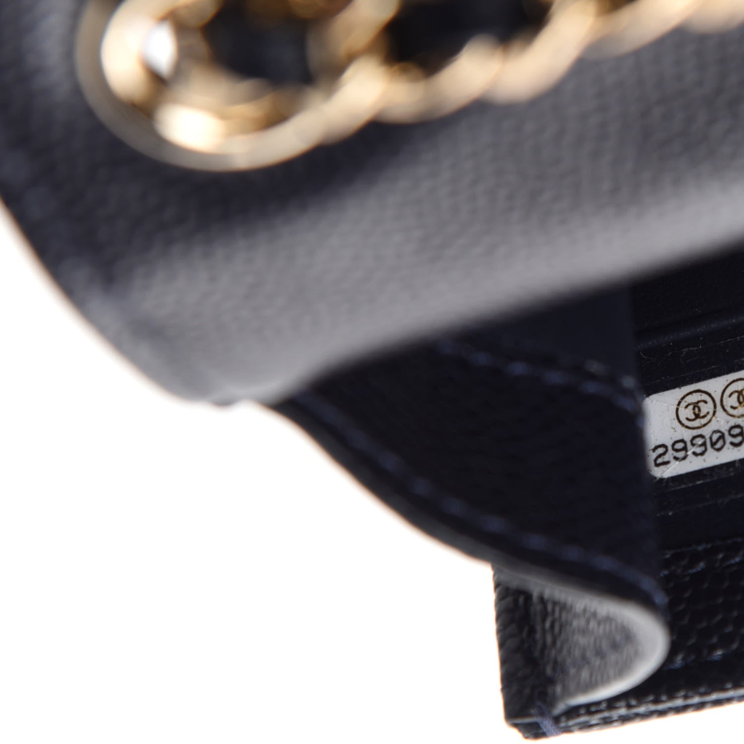 Chanel Caviar Quilted Classic Phone Holder Navy 10 of 11