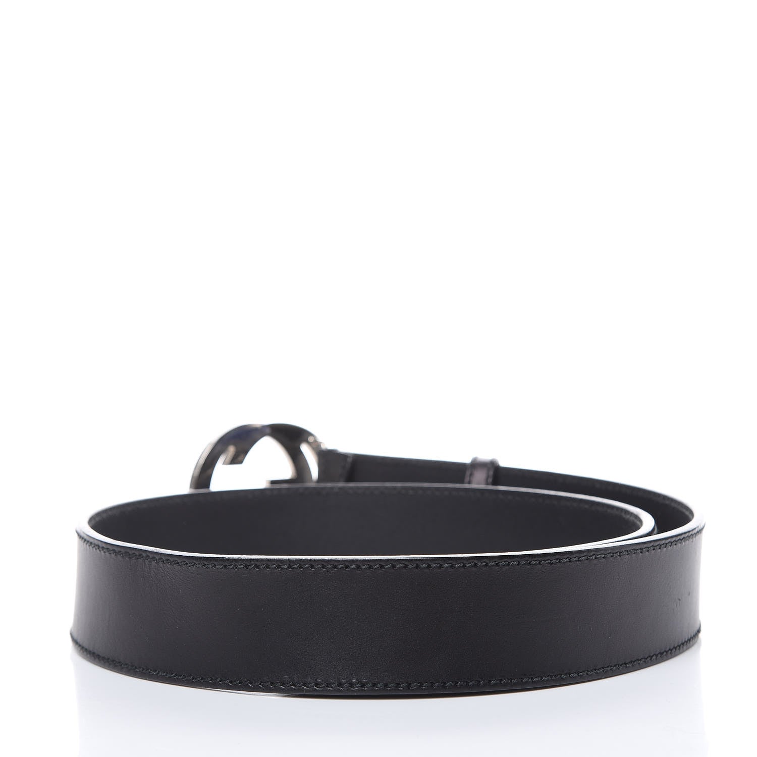 Gucci Calfskin Interlocking G 40mm Belt 85 34 Black 3 of 9