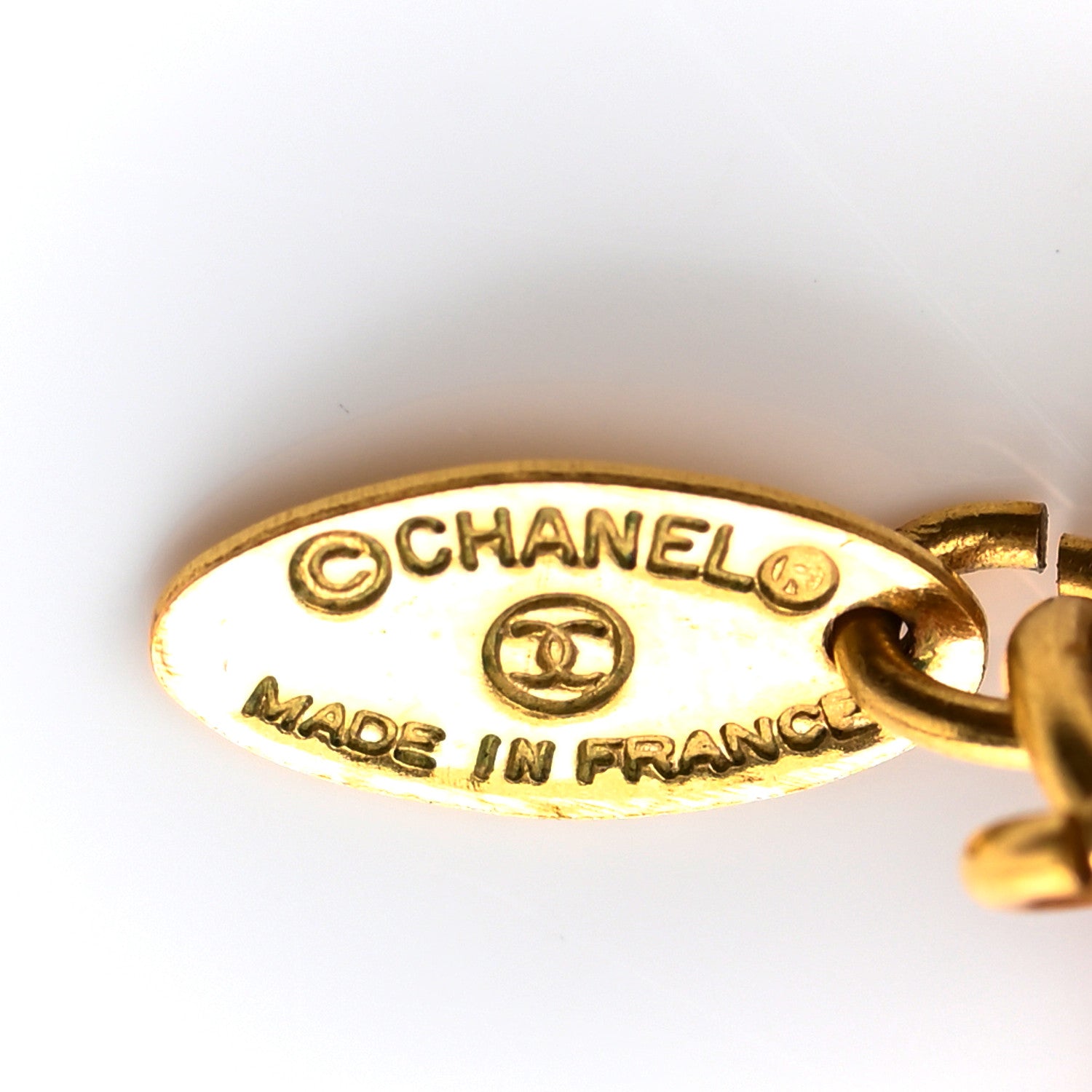 Chanel CC Chain Pendant Necklace Gold 6 of 7