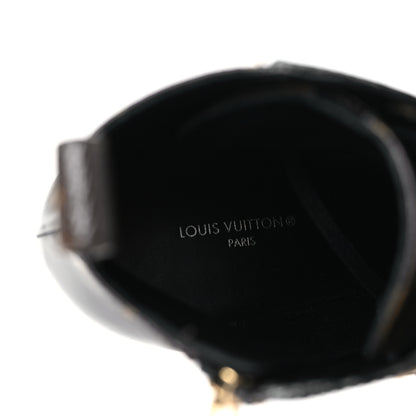 Louis Vuitton Patent Calfskin Monogram Star Trail Ankle Boots 38 Black 7 of 8