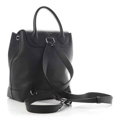 Louis Vuitton Calfskin Lockme Backpack Black 3 of 11