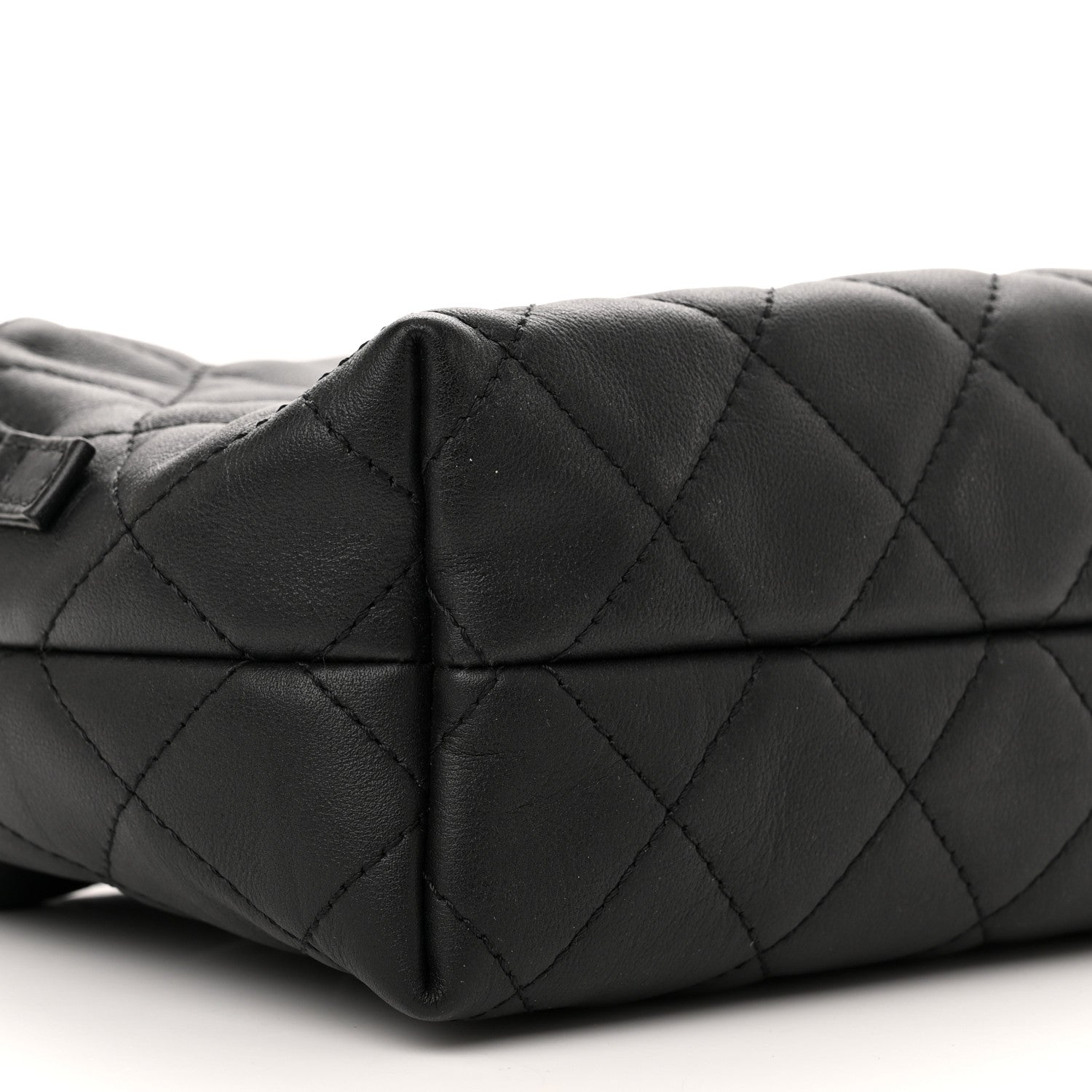 Chanel Calfskin Quilted Mini Bowling Bag Black 9 of 11