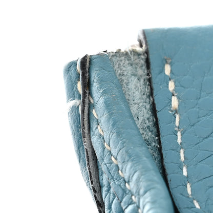 Hermes Taurillon Clemence Evelyne II GM Blue Jean 11 of 11