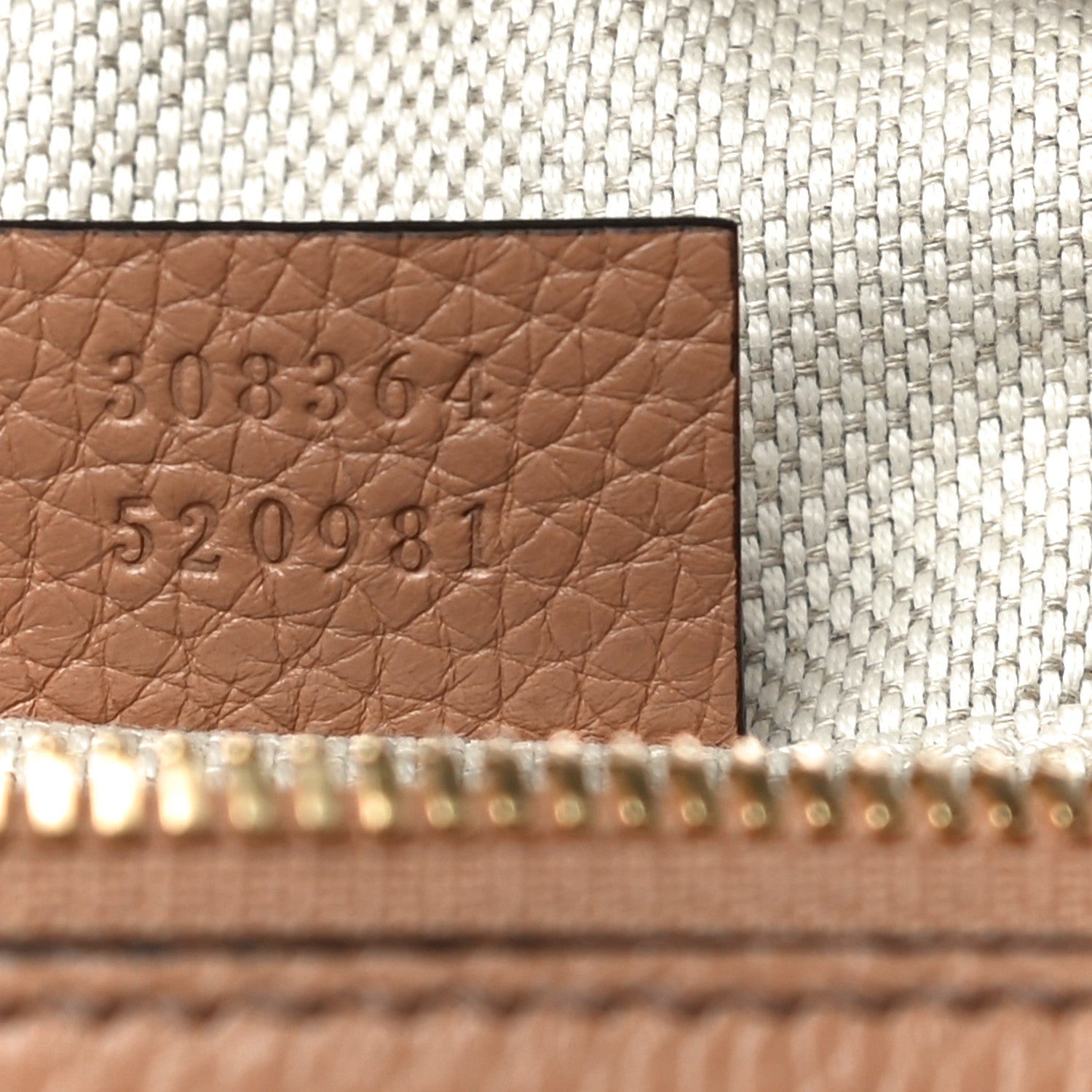 Gucci Pebbled Calfskin Small Soho Disco Bag Camelia 7 of 11