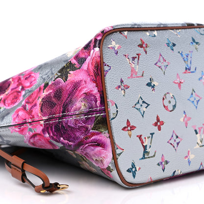 Louis Vuitton Metallic Monogram LV Garden Neverfull MM Silver 8 of 12