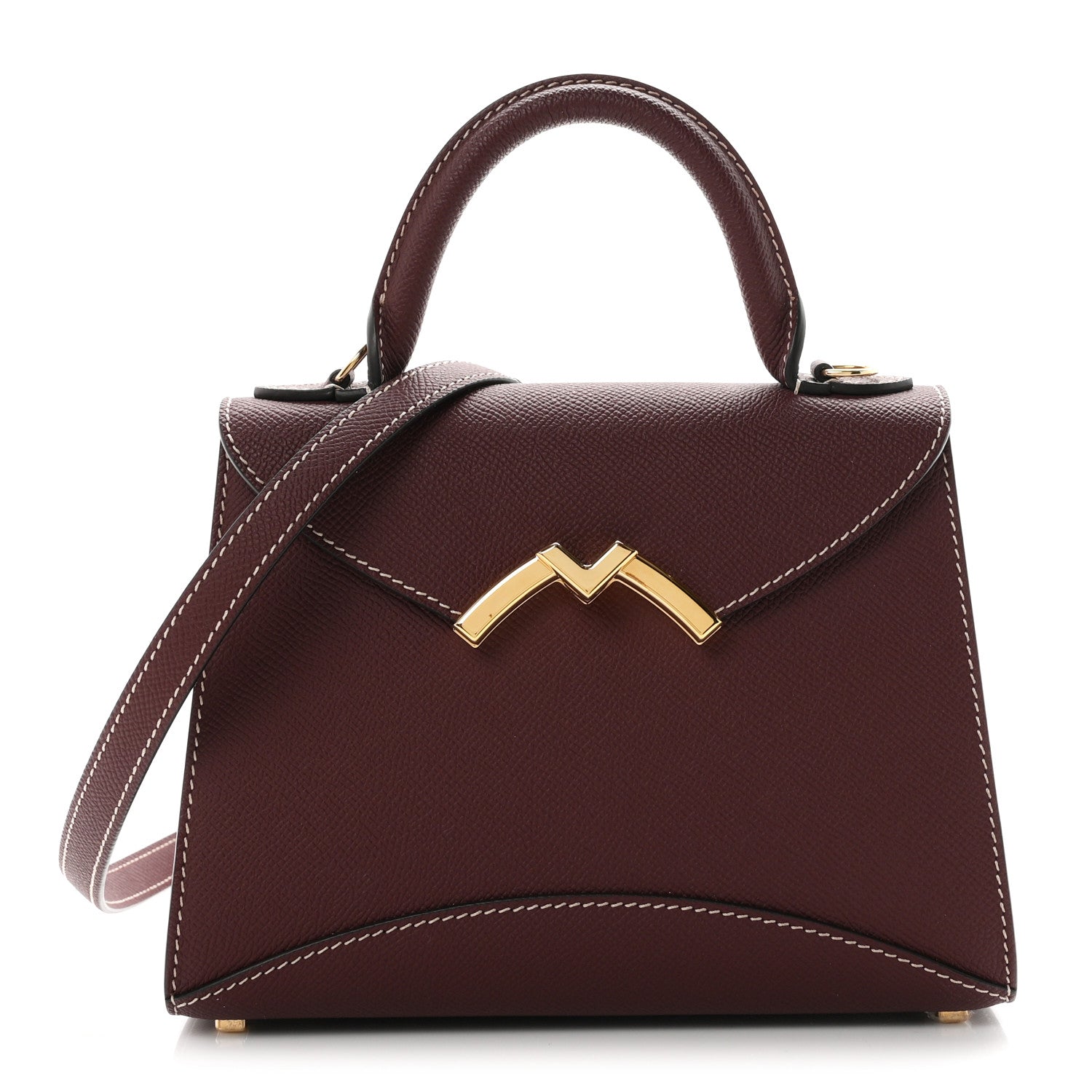 Moynat Carat Calfskin Gabrielle BB Carmin 1 of 11