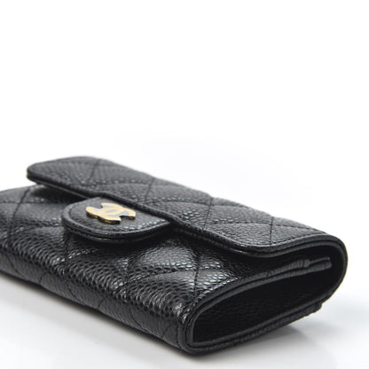 Chanel Caviar Quilted Flap Card Holder Wallet Black 6 of 10