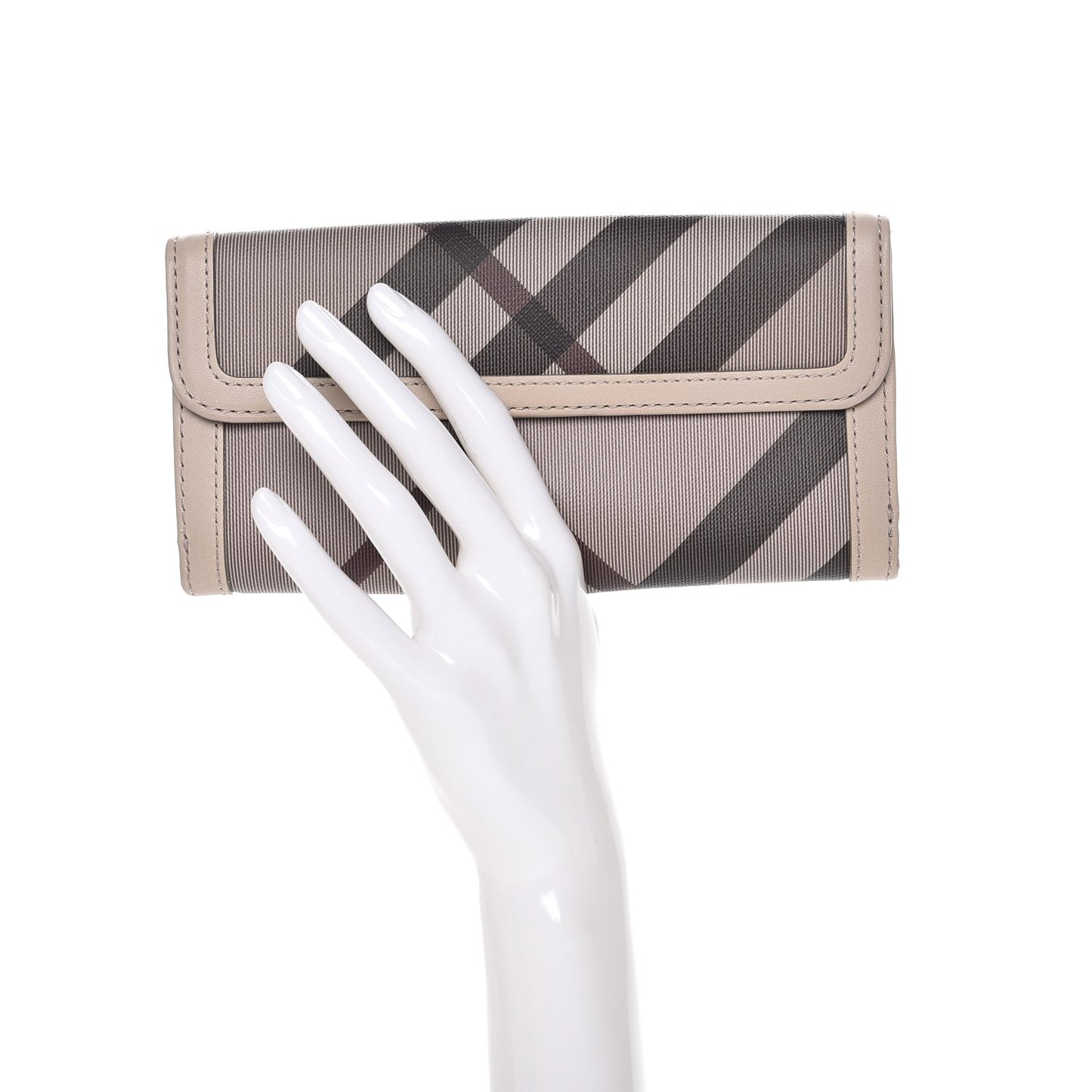 Smoked Check Continental Wallet Trench