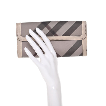 Burberry Smoked Check Continental Wallet Trench 2 of 9