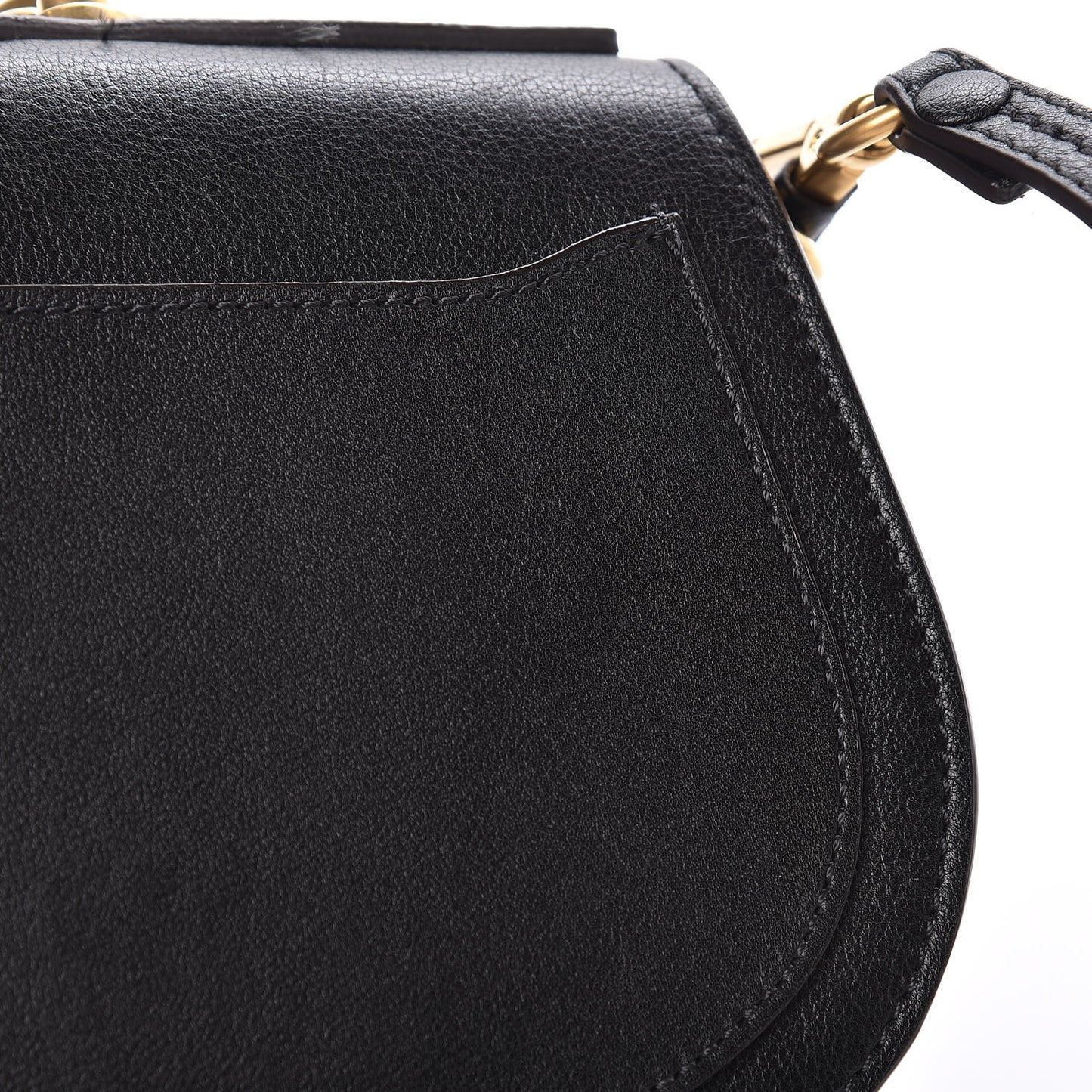 Calfskin Small Nile Bracelet Bag Black