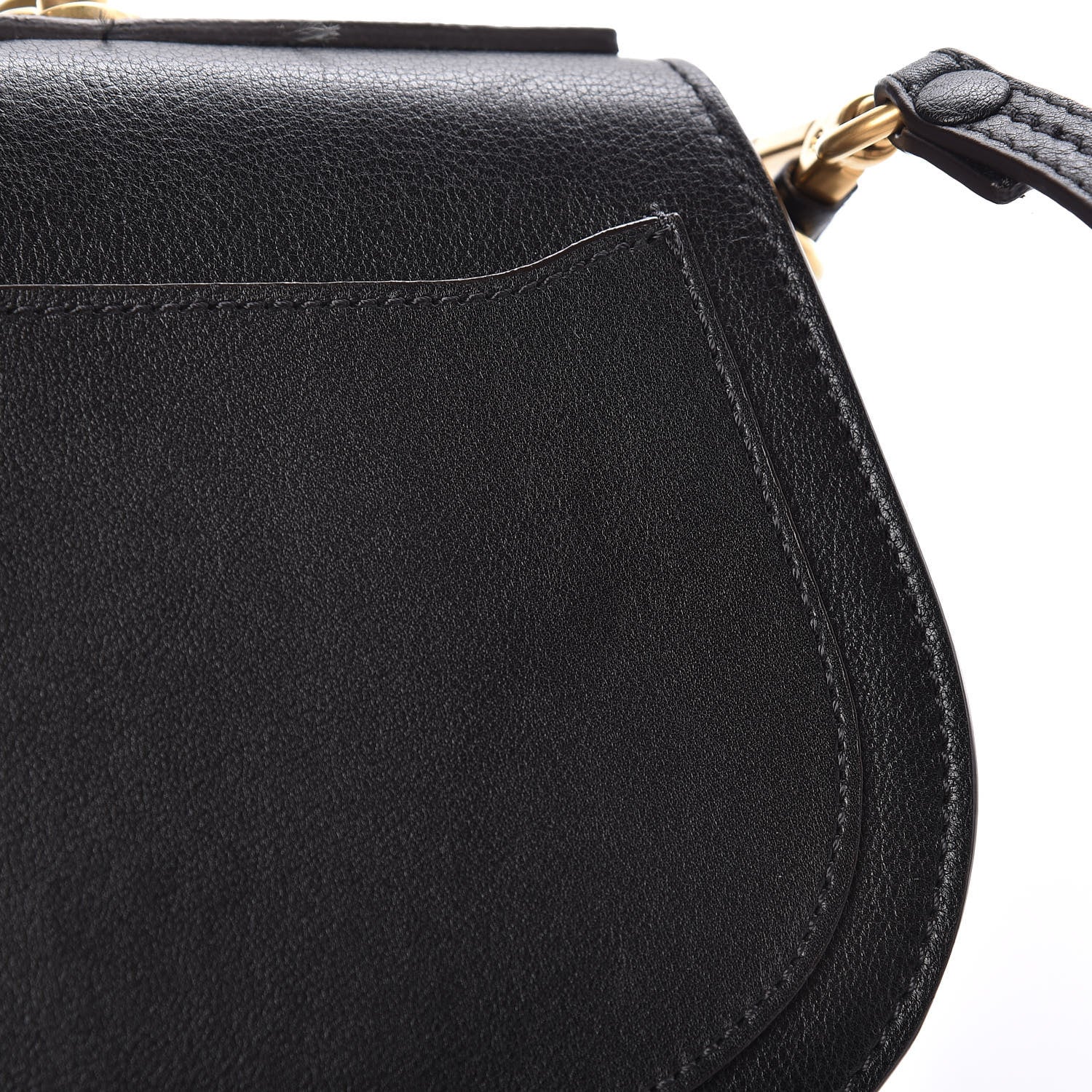 Chloe Calfskin Small Nile Bracelet Bag Black 10 of 14