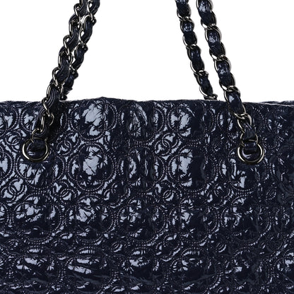 Chanel Vinyl Rock in Moscow Tote Navy 8 of 10