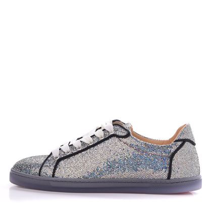 Christian Louboutin Seava Glitter Disco Ball Flat Sneakers 36.5 Multicolor 1 of 9