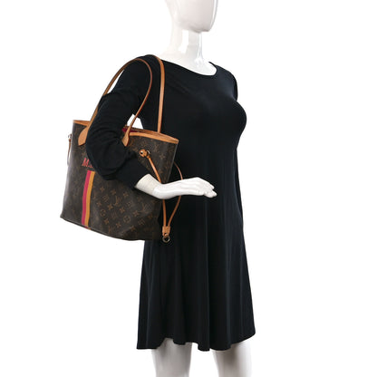 Louis Vuitton Monogram My LV Heritage Neverfull MM Fuchsia Yellow 2 of 20