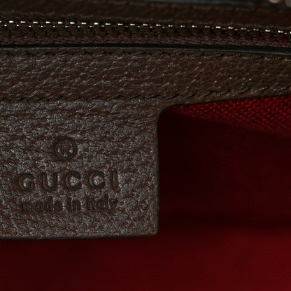 Gucci GG Supreme Monogram Textured Dollar Calfskin Small Detail Tote Beige Ebony New Acero 6 of 10