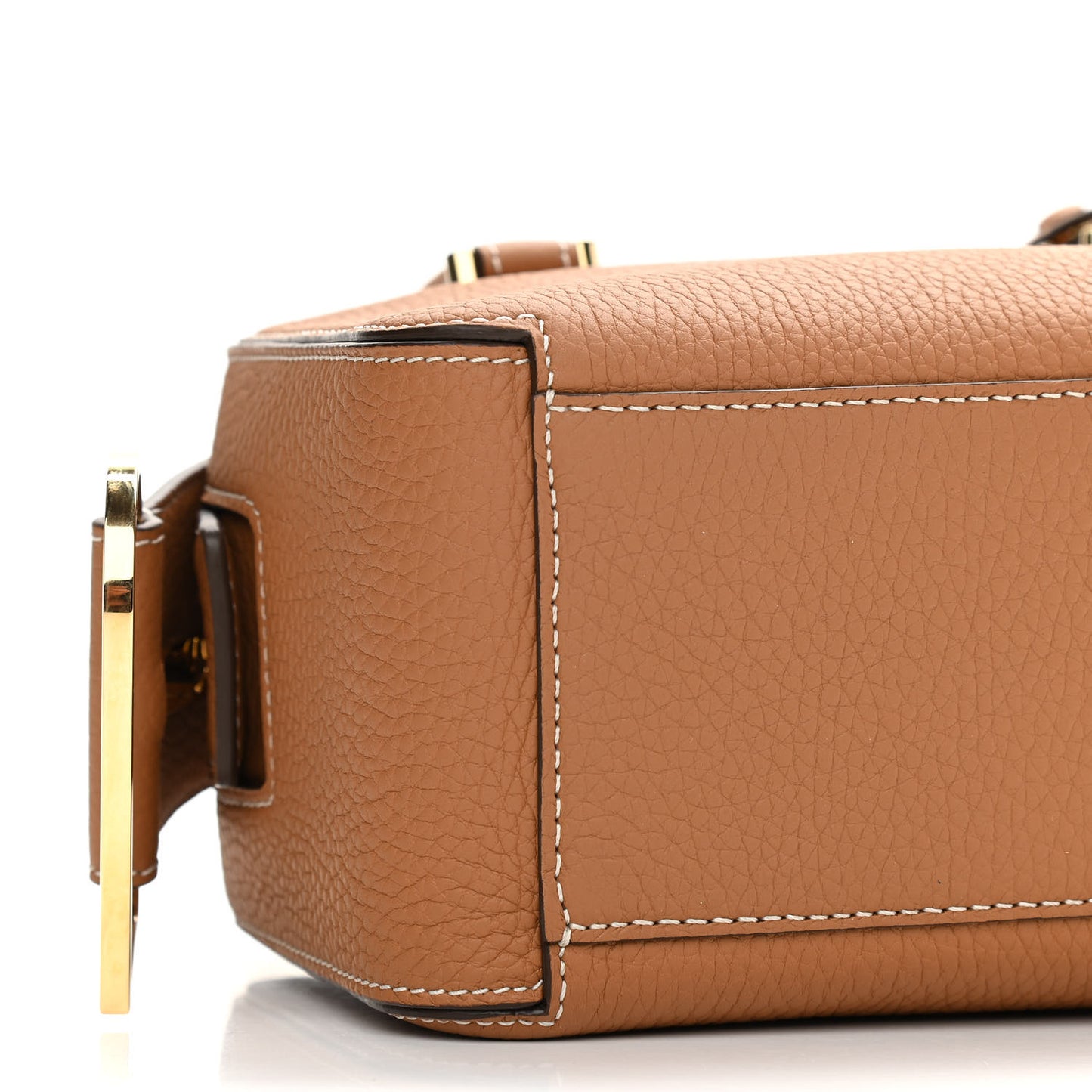 Grained Calfskin Mini Cool Box Satchel Vegetal