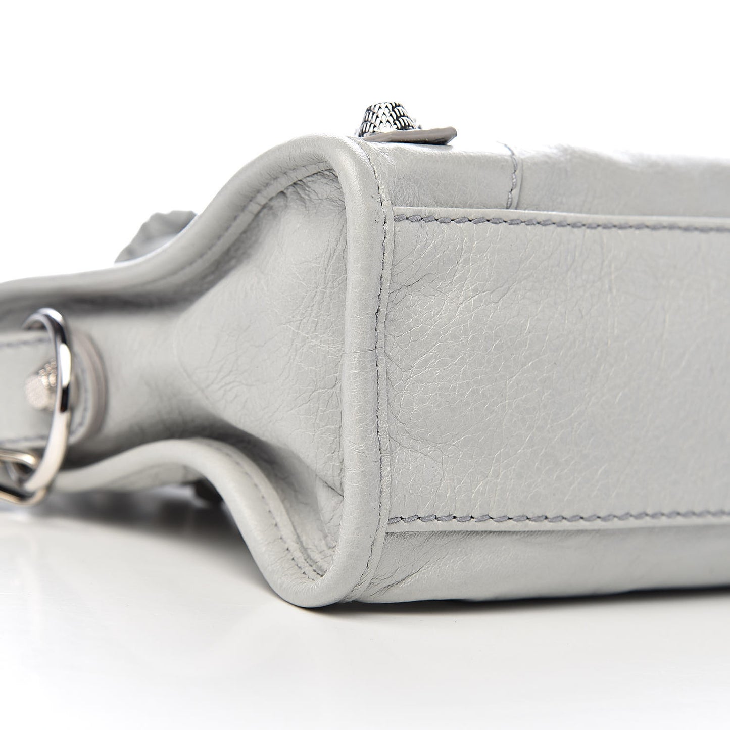 Agneau Giant 12 Silver Hardware Mini City Gris Glace