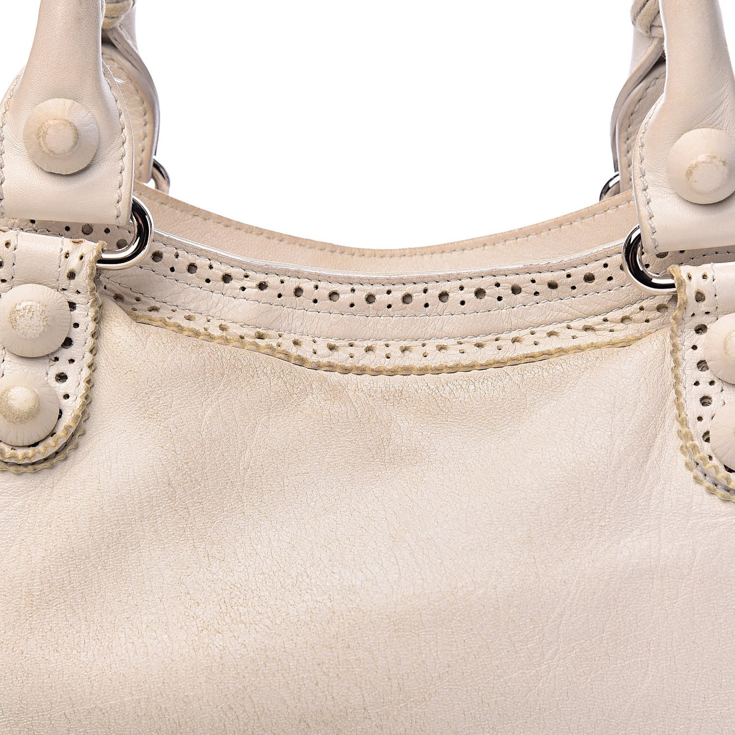 Agneau Giant Brogues Hardware City White Light