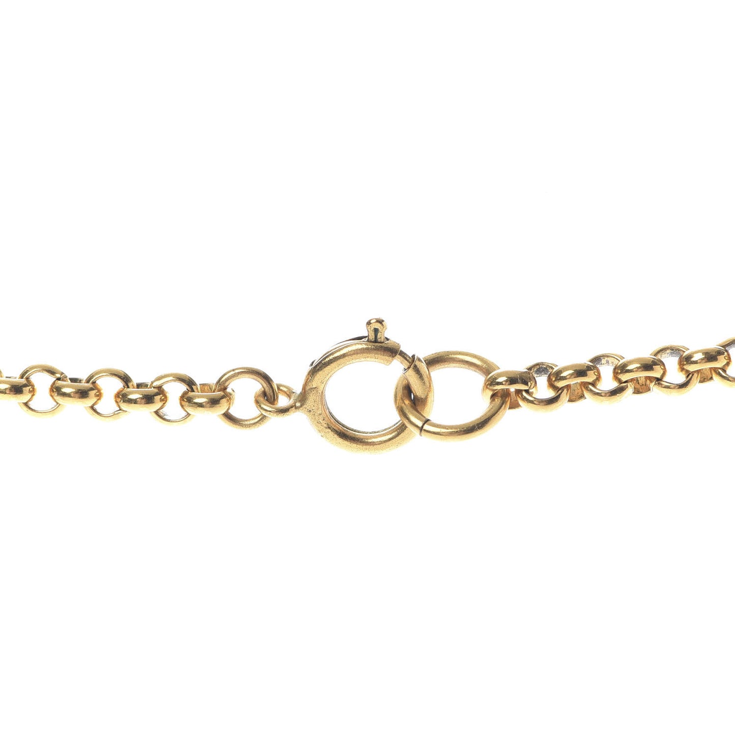 CC Heart Chain Pendant Necklace Gold