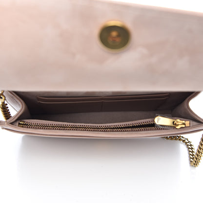 Christian Dior Calfskin Studded Diorama Wallet on Chain Pouch Nude 5 of 10