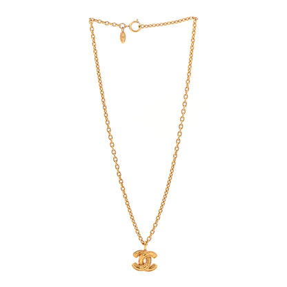 Chanel Quilted CC Chain Necklace Gold 3 of 7