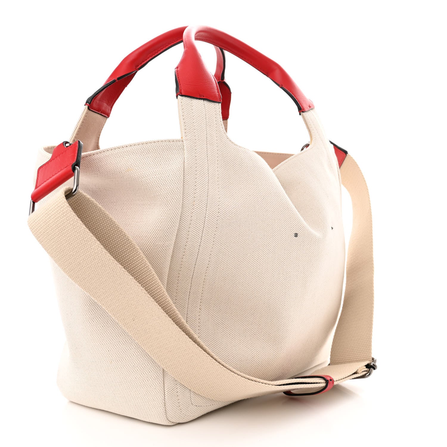 Valentino Garavani Canvas Large Atelier 09 Rose Blossom Edition Tote Bag Naturale 4 of 14