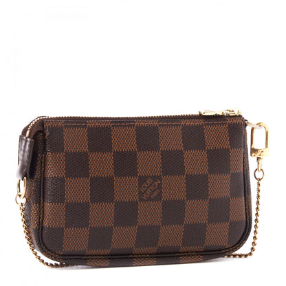 Louis Vuitton Damier Ebene Complice Trunks and Bags Mini Pochette Accessories Red 3 of 8